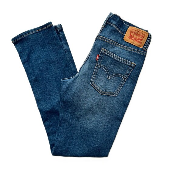 Boy's Levi's Jeans 512 Slim Taper 14 Reg Blue Denim 27Wx27L - Picture 4 of 12